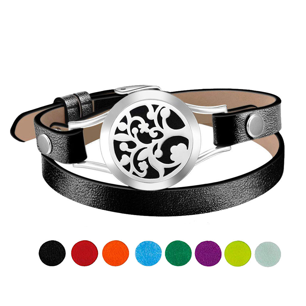 thumbnail image 2 of Locket pulseras de acero pulsera de aceite de aromaterapiaPulseras de acero inoxidable difusor, 2 of 2